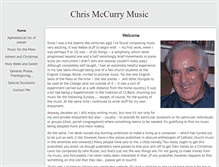 Tablet Screenshot of chrismccurrymusic.org